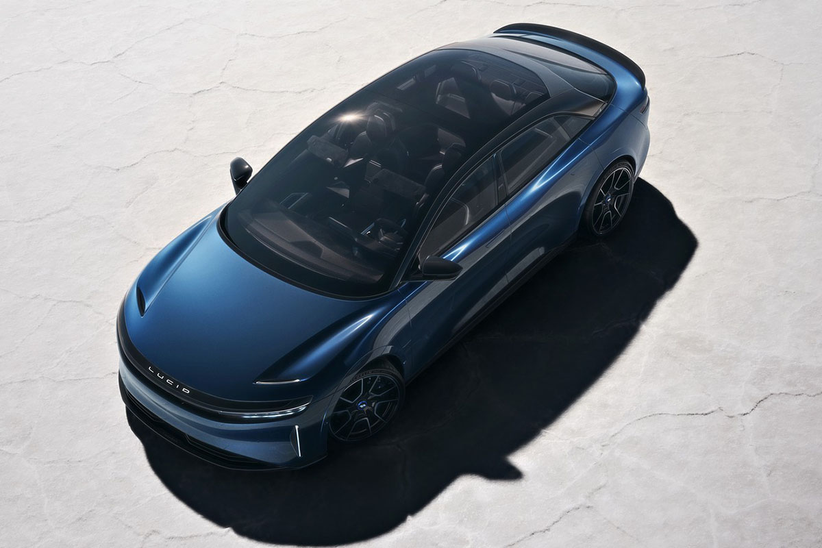 Además, el sedán eléctrico mostró un desempeño excepcional desde la línea de salida. Foto. Lucid