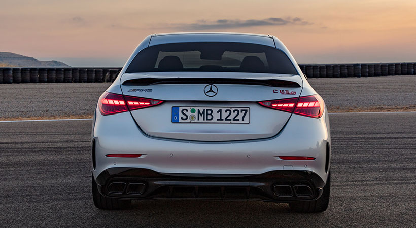 El alcance eléctrico del C63 es un poco escaso con solo 8 millas entre cargas. Foto: Mercedes-Benz