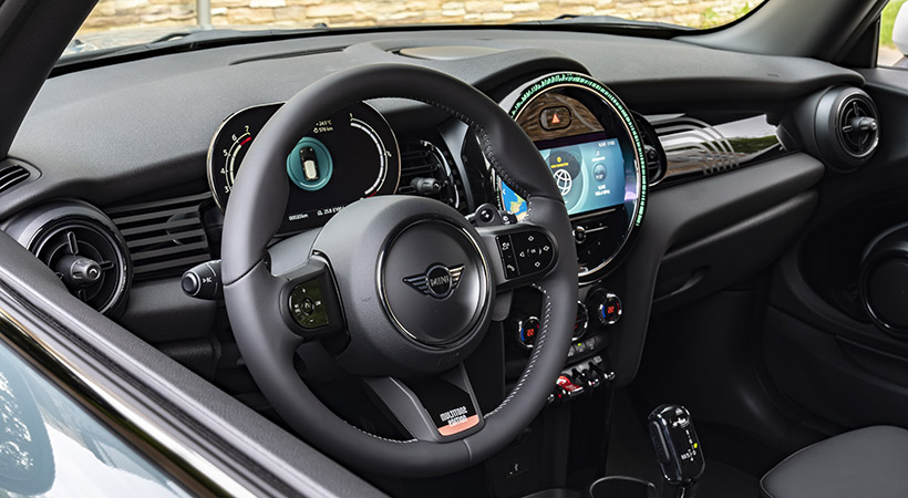 El interior también cuenta con acabado especial. Foto. MINI