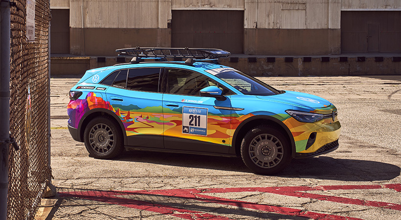 El Volkswagen ID.4 Rebelle Rally es presenytado en el SEMA Show. Foto: Volkswagen