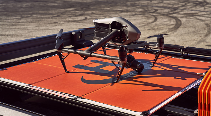 TVA Volkswagen ID.4 drone Command Concept incluye un dron para vigilancia. Foto: Volkswagen