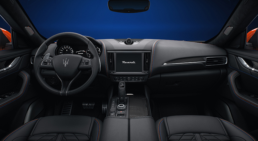 Interior del Maserati Levante F Tributo. Foto: Maserati