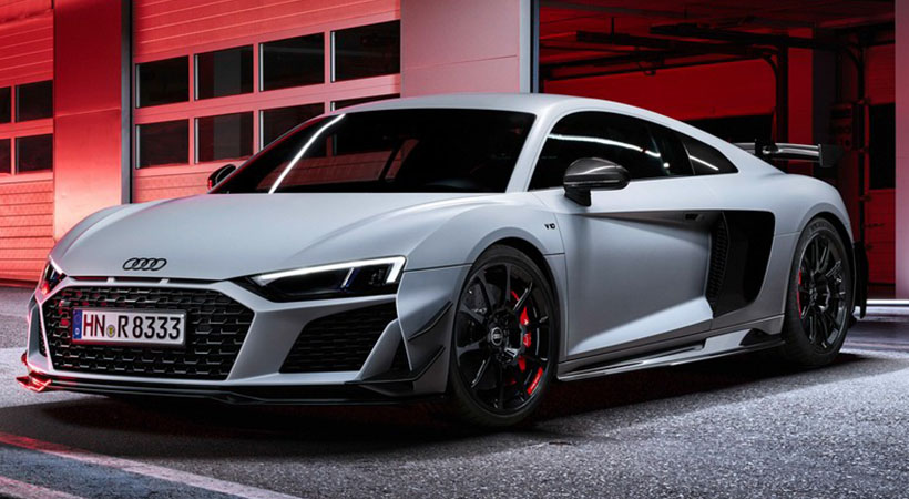 El Audi R8 GT es la edición limitada que marca el comienzo de la electrificación del superdeportivo alemán. Foto: Audi