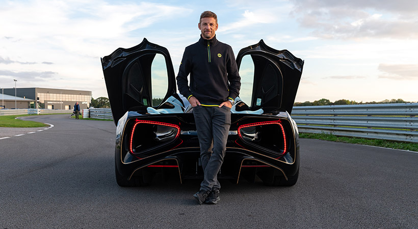 Jenson Button fue el encargado de manejar el auto en pista. Foto: Lotus