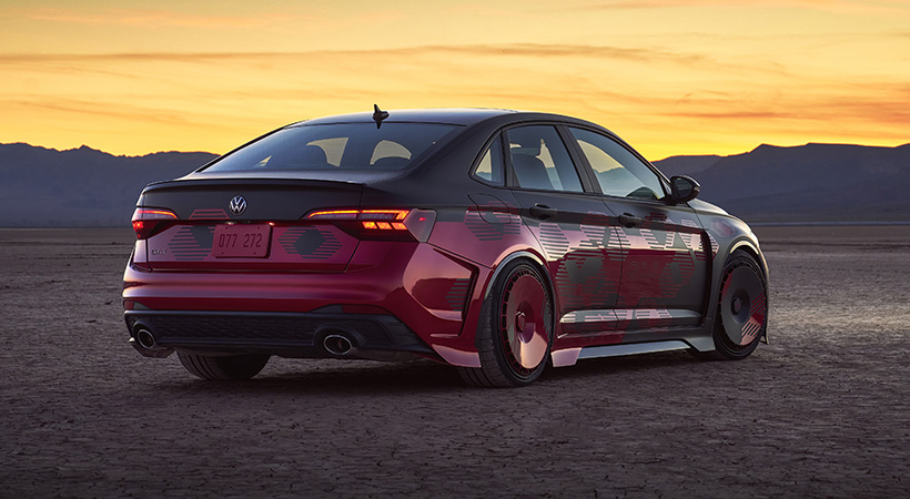 Jetta GLI Performance Concept porta una modificación del motor EA88 Gen 3 de Volkswagen. Foto: Volkswagen