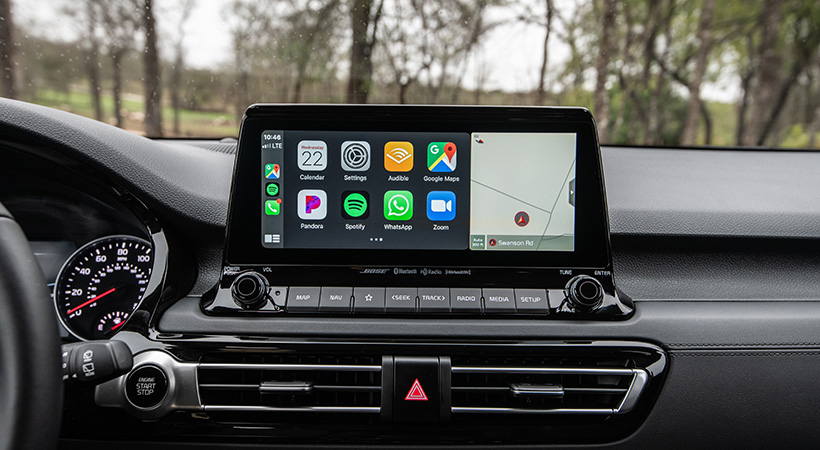 La pantalla del sistema de infotenimiento es de buen tamaño. Foto: KIA
