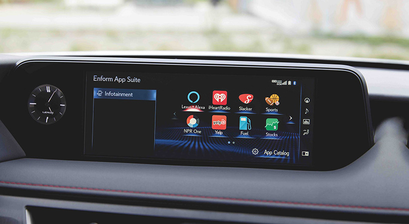 El sistema de infotenimiento se puede pedir con una pantalla de hasta 10.3 pulgadas. Foto: Lexus