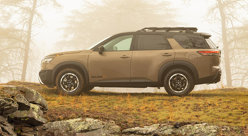 Nissan Pathfinder Rockcreek 2023 cuenta con suspensión mejorada para aventuras fuera del camino. Foto. Nissan