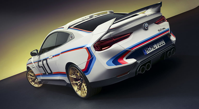 Al igual que el clásico, el nuevo 3.0 CSL cuenta con dos alerones. Foto: BMW