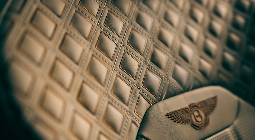 La tapicería es específica para este modelo. Foto: Bentley