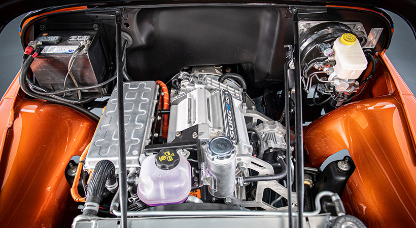 El sistema motriz es impulsado por acoplado a 24 módulos de batería de iones de litio. Foto: Jeep