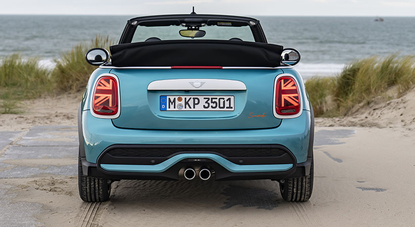 Las insignias Seaside están presentes en diferentes partes de la carrocería. Foto: MINI