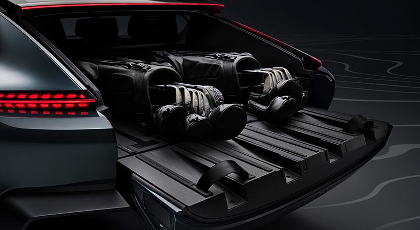 La caja de carga es versátil. Foto: Audi