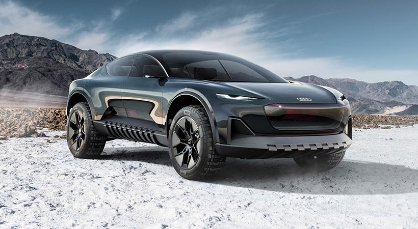 Gracias a la tecnología de 800 Volts incorporada en esta plataforma, Audi presume que el Activesphere sería capaz de admitir cargas de hasta 270 kW. Foto: Audi