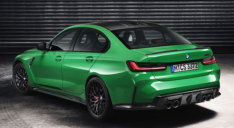 La pintura verde metalizada es exclusiva para el M3 CS. Foto: BMW