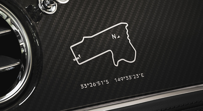 El mapa de Las 12 Horas de Bathurst  está impreso en el interior. Foto: Bentley