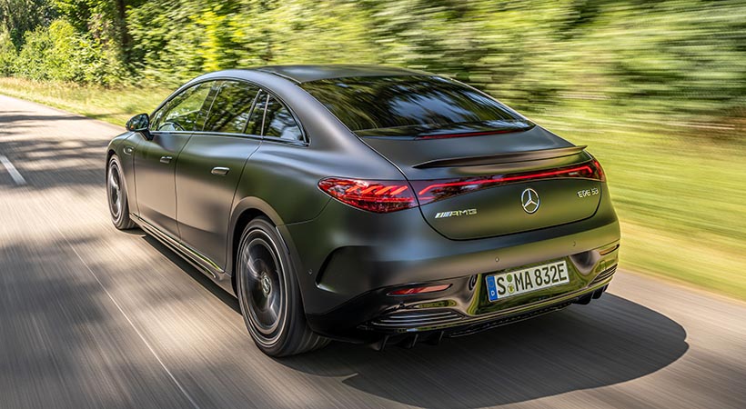 si tu AMG EQE está equipado con el paquete AMG Dynamic Plus, podrás pasar de 0-60 mpg en 3.2 segundos. Foto: Mercedes-Benz