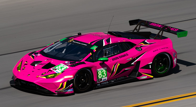 The Iron Dames debutó en el IMSA Endurance Cup 2023 en la carrera de las 24 horas de Daytona. Foto: Lamborghini