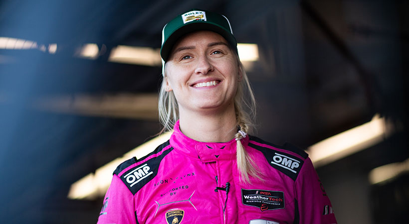 Michelle Gatting  de The Iron Dames. Foto: Lamborghini