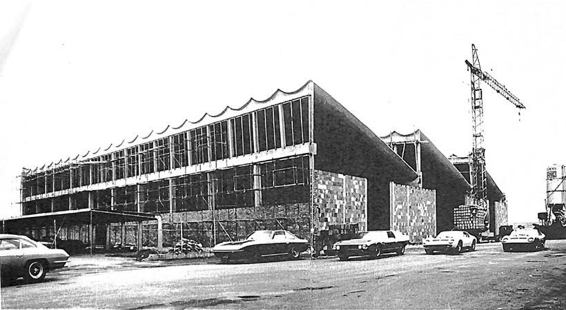 Construcción de una de las naves. Foto: Lamborghini