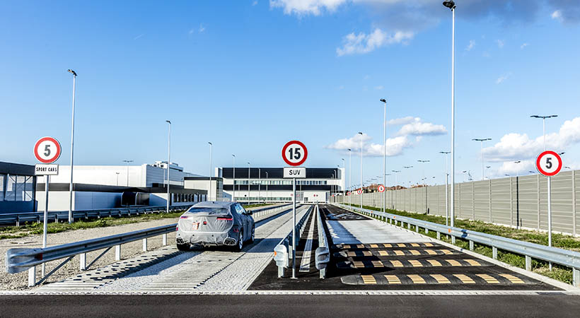 Parte de la pista de pruebas. Foto: Lamborghini