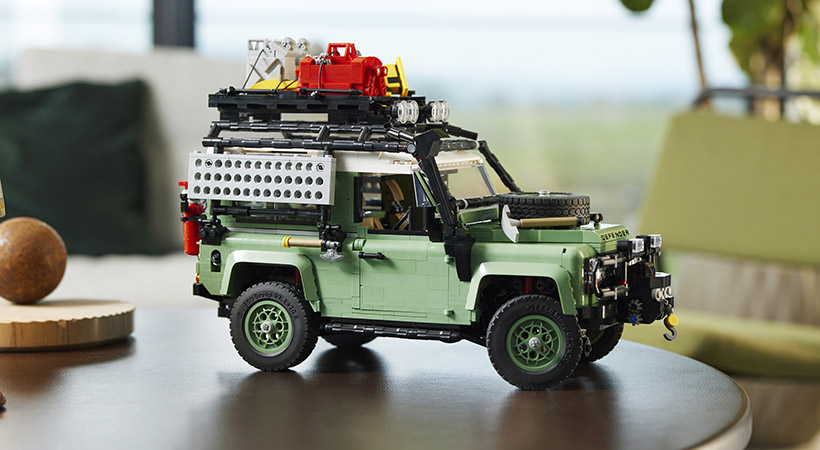 El fabricante danés de bloques de construcción y Land Rover están celebrando los 75 años de vida del Defender 90. Foto. LEGO