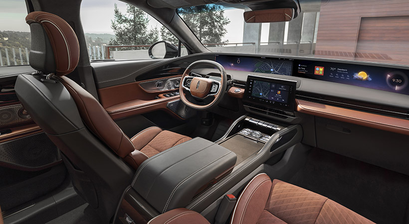 Interior del Lincoln Nautilus 2024 Black Label. Foto: Lincoln