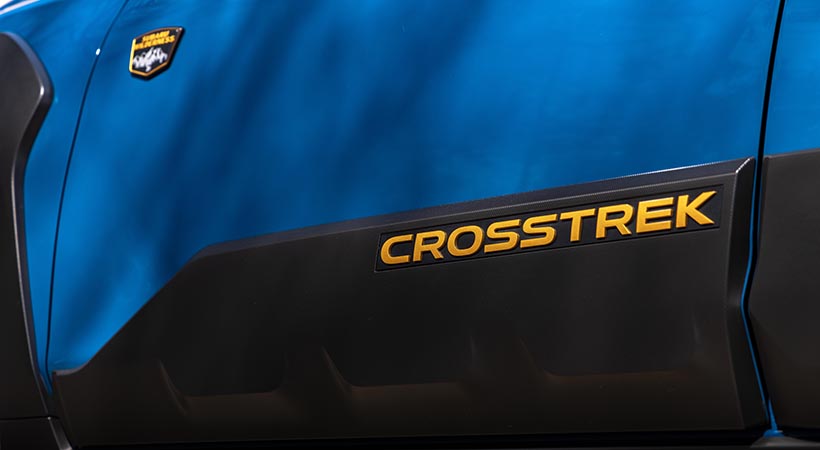 Encontramos emblemas específicos en distintos puntos del vehículo. Foto: Subaru
