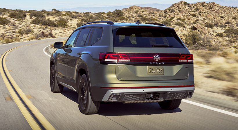 Volkswagen Atlas Peak Edition 2024 muestra un tratamiento aventurero. Foto: Volkswagen