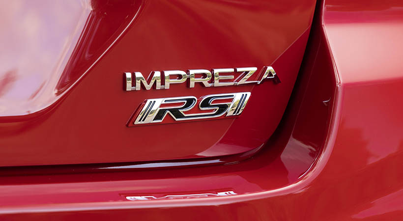 La versión RS es el top de gama. Foto: Subaru