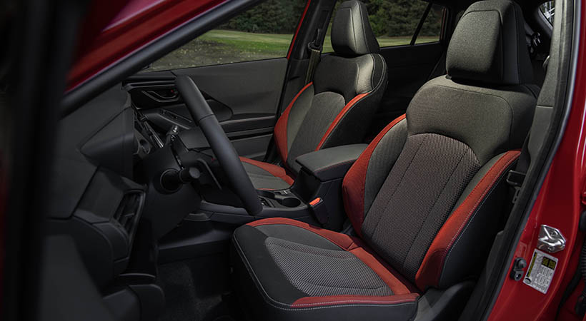 La parte lumbar de los asientos fue mejorada para evitar el cansancio en los viajes largos. Foto: Subaru