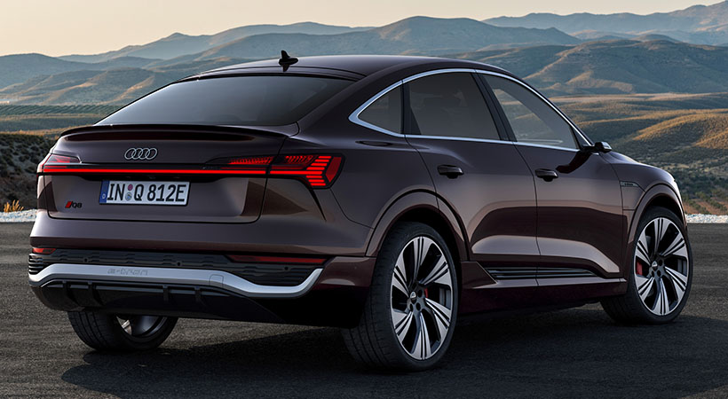 Para mejorar el rango, Audi trabajó mucho en la eficiencia aerodinámica de la Q8 e-tron. Foto: Audi