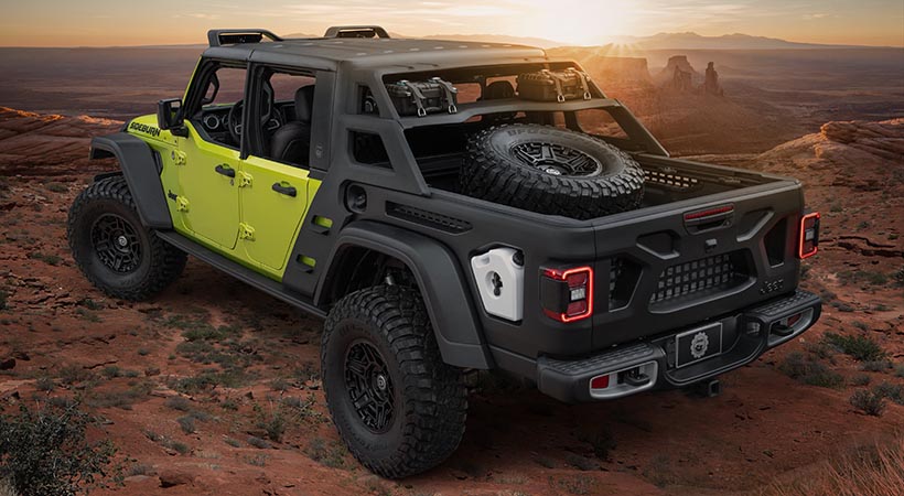 La caja de carga ha recibido un tratamiento especial. Foto: Jeep