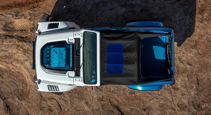 . La primera versión del Magneto se presentó en 2021 como un BEV sigiloso. Foto: Jeep