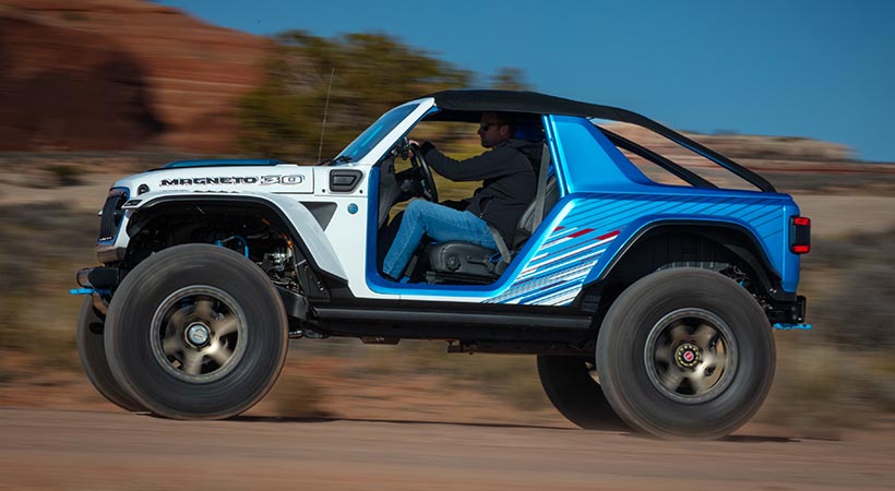 Jeep Wrangler Magneto 3.0 Concept se presentó con  motivo del 57th Easter Jeep Safari. Foto: Jeep