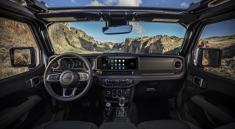 Por primera vez, el Wrangler es ofrecido con asientos delanteros eléctricos. Foto: Jeep