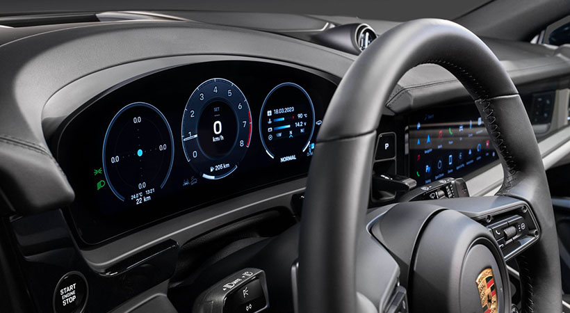 La configuración de tres pantallas llegará a la nueva generación del 911. Foto: Porsche