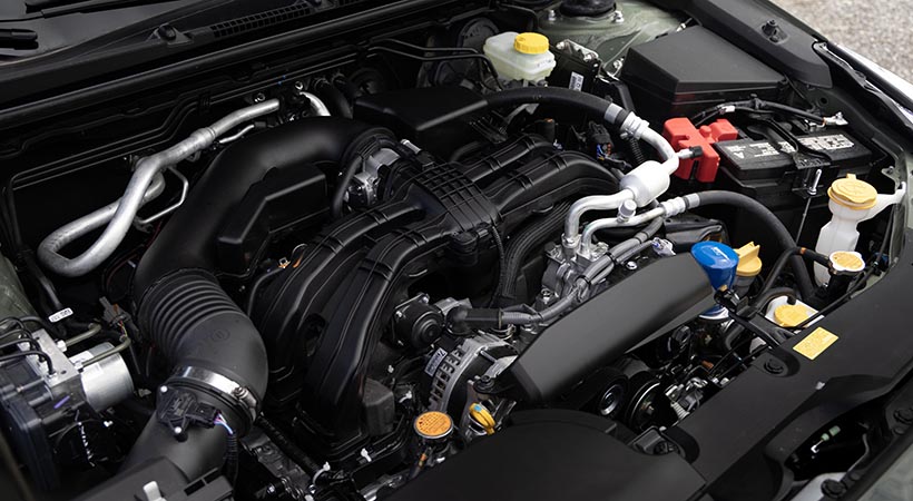 la versión de cuatro cilindros y 2.5 ofrece 182 caballos de fuerza y 178 libras-pie de torque. Foto: Subaru