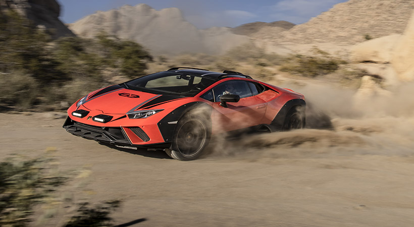 El enfoque pionero y poco convencional de la marca Lamborghini se hace evidente en el rendimiento del Huracán Sterrato. Foto: Lamborghini