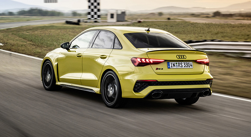 Con todos sus paquetes opcionales, y ya incluyendo el cobro de destino, el Audi RS 3 Sedan 2022 se puede conseguir con un precio de salida muy atractivo de $74,595. Foto: Audi