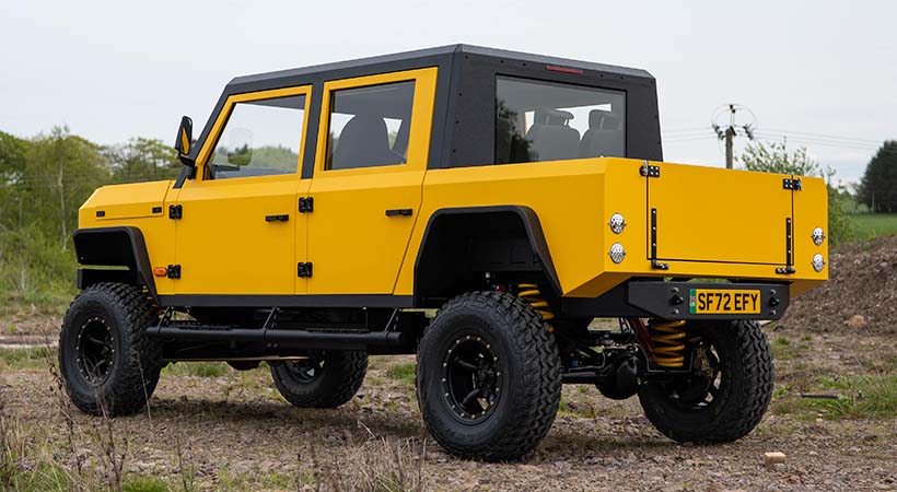 Impulsando a la Munro EV Mk_1 Pick Up tenemos un conjunto eléctrico que desarrolla 376 caballos de fuerza y 516 lb-pie de torque. Foto: Munro Vehicles