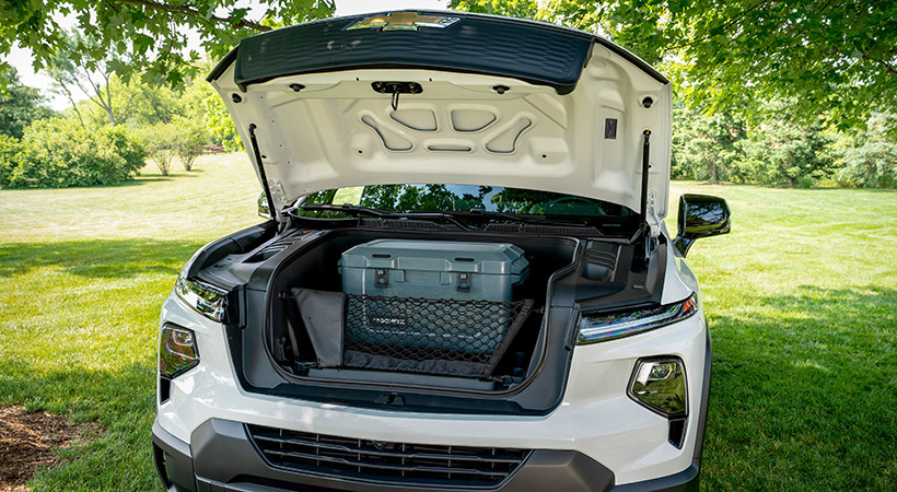 Al frente encontramos e eTrunk. Foto: Chevrolet