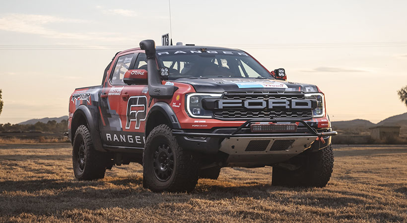 El tiempo que la camioneta estableció desde Aputula (Finke) hasta Alice Springs es un récord de la clase Producción 4x4. Foto: Ford