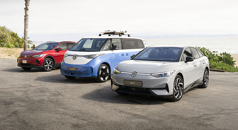 Volkswagen ID. 4, ID. Buzz LWB y Volkswagen ID. 7, la alineación eléctrica para Norteamérica. Foto: Volkswagen