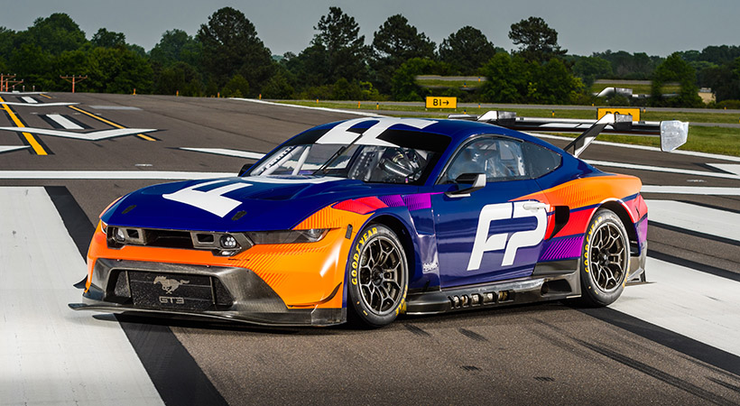 Aprovechando el centenario de la carrera de resistencia más famosa del mundo, la marca del óvalo ha revelado el Ford Mustang GT3. Foto: Ford