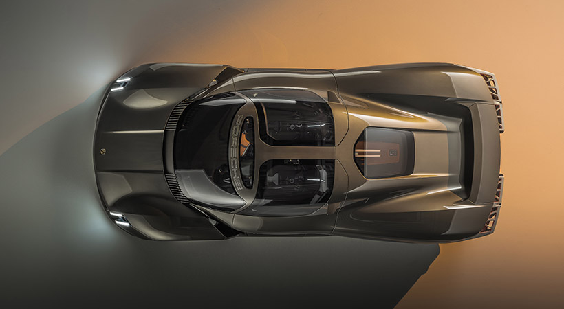 El diseño exterior está obviamente inspirado en el Porsche 917. Foto: Porsche