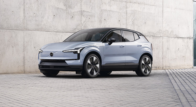 Adicionalmente, Volvo EX30 2025 contará además con un sistema de recarga capaz de soportar una potencia máxima de 153 kW en estaciones de carga de CC. Foto: Volvo