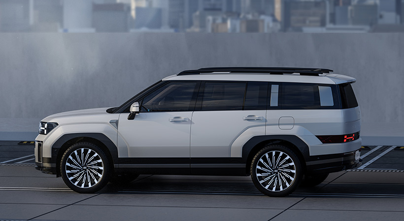 El nuevo Hyundai Santa Fe ahora cuenta con una mayor distancia entre ejes. Foto: Hyundai