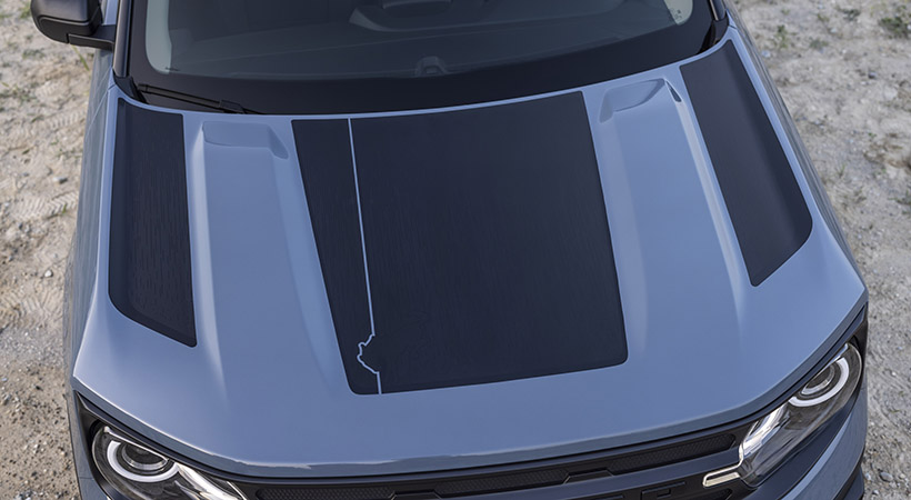 Sobre el cofre encontramos un distintivo específico para esta versión, Foto: Ford