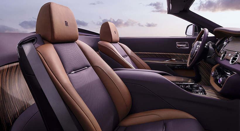 La tapicería fue creada con cuero especial. Foto: Rolls-Royce